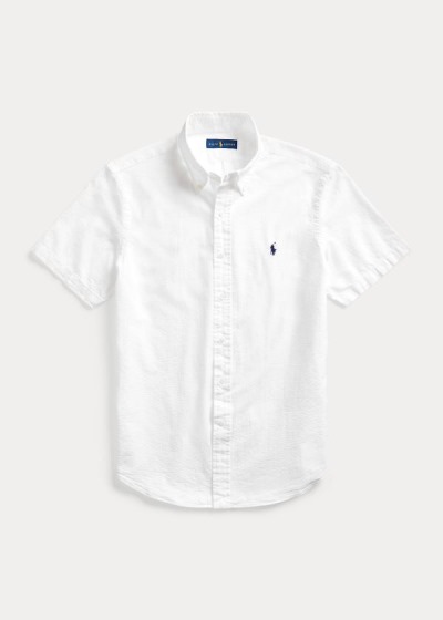 Polo Ralph Lauren Classic Fit Seersucker Skjorter Herre Danmark (ACLBQ7304)